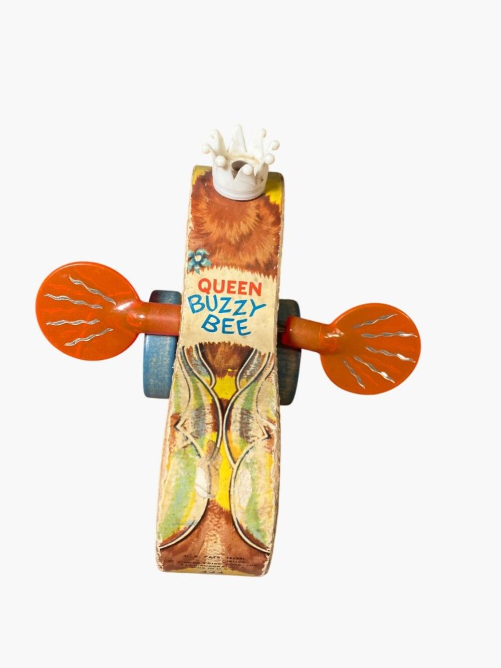Vintage Fisher-Price Queen Buzzy Bee Pull Toy - Picture 7 of 14